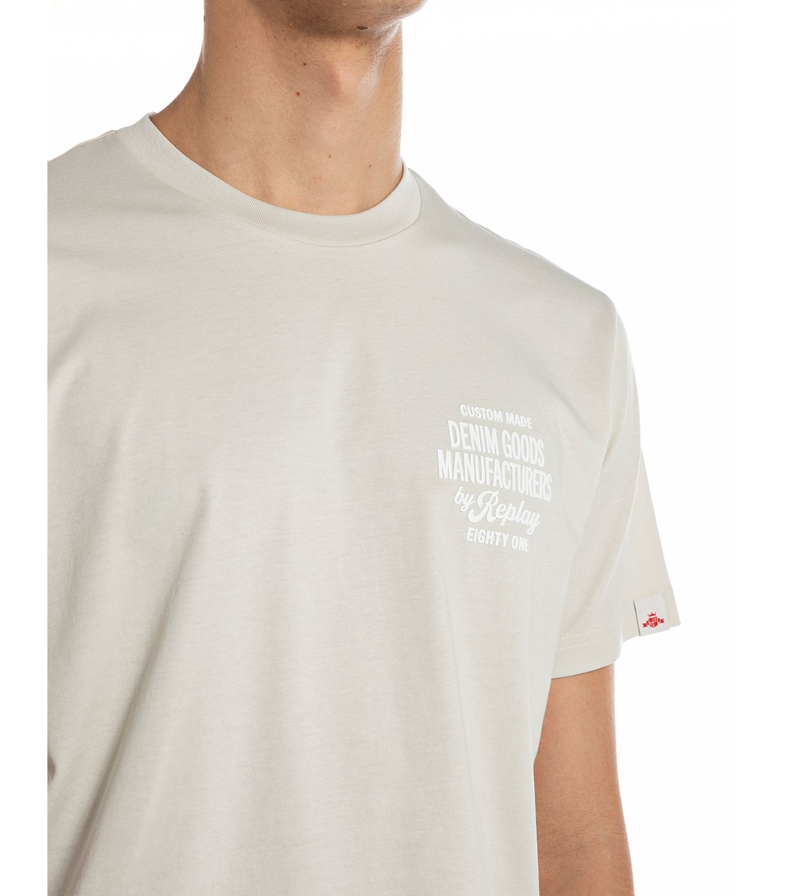 レギュラーフィット オーガニックコットンジャージー プリント Tシャツ 詳細画像 アイスグレー 3